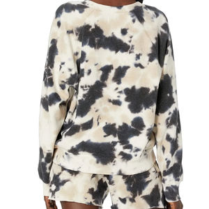 Sudadera con capucha recortada multicolor de alta calidad OEM para mujer, sudaderas con capucha cálidas de cuello redondo para mujer, Sudadera con capucha para mujer - Product Image 3