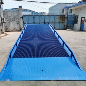 Высокая несущая способность оцинкованная Складная контейнерная рампа для разгрузки контейнеров гидравлическая Доставка контейнеров рампа вилочный погрузчик - Product Image 3