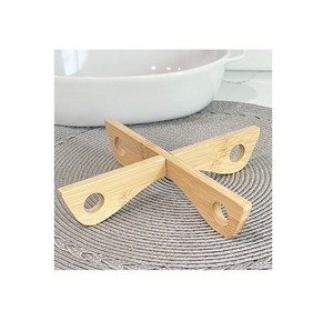 Eco-friendly Natural <b>Wood</b> <b>Trivet</b> Mats Wooden Pad for Kitchen Use in Home Hotels Restaurants - Product Image 6