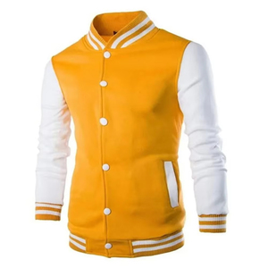 Blouson Bomber Homme en Corduroy Hiver à Col Montant avec Broderie de Logo Personnalisé et Motif Lettres – Qualité Supérieure - Product Image 1