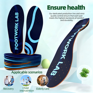 Semelles orthopédiques Senthmetic bleues certifiées BSCI avec support de voûte plantaire EVA personnalisé pour la rééducation en clinique et les centres de réadaptation - Product Image 2