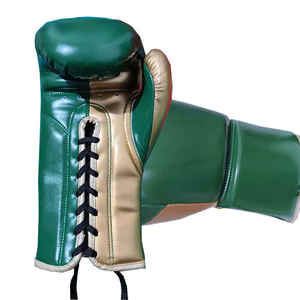 Lace-up El mejor diseño de su propio equipo de boxeo personalizado Premium Cheap Double Strap Mujer Hombre Lace up - Product Image 2