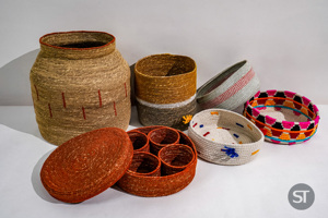 Eco-Conscious Jute Seagrass Basket Handwoven Multi-Purpose Storage Bin for <b>Shelves</b> Closets & Indoor Plants - Product Image 6