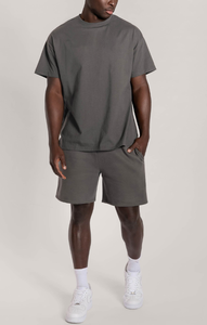 Baggy en éponge française 400gsm surdimensionné personnalisé sweat à capuche délavé à l'acide vintage survêtement et pantalon de survêtement empilé survêtement pour hommes - Product Image 4