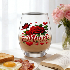 Vaso <span class=keywords><strong>de</strong></span> Vino sin Asa <span class=keywords><strong>de</strong></span> Lujo Reutilizable <span class=keywords><strong>de</strong></span> 12 oz con Diseño Simple para el Día <span class=keywords><strong>de</strong></span> <span class=keywords><strong>la</strong></span> Madre, Personalizado, para Regalo <span class=keywords><strong>de</strong></span> Mamá, Venta al por Mayor, Nueva Llegada - Product Image 3