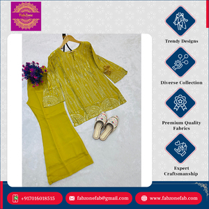 Ropa de Mujer India y Pakistaní de Primera Calidad para Ocasiones Especiales, Vestido de Novia con Bordado de Lentejuelas de Diseñador, Tela de Georgette Sintética - Product Image 4