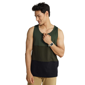Vente en gros Débardeur pour hommes de marque de qualité supérieure Design rayé personnalisé pour Gym Fitness Vêtements de sport décontractés Matériau tricoté respirant - Product Image 4