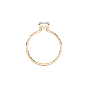 ปรับตรงจากโรงงาน925เงินสเตอร์ลิง14K ทองโรเดียมชุบโรเดียมแหวนโซลิแทร์โมอิสซาไนต์ - Product Image 5