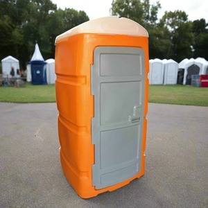 Inodoro Portátil Ecológico de Plástico, Diseño Moderno, Resistente, para Uso en Lugares Públicos y Exteriores, Azul y Gris - Product Image 1