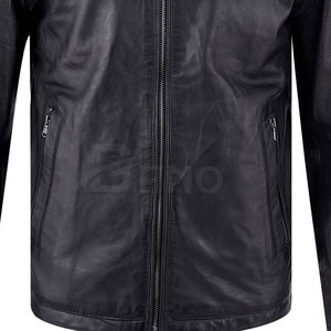 Chaqueta de cuero High Street Style Cierre de cremallera Disponible en venta al por mayor Nueva llegada Chaqueta de cuero - Product Image 6