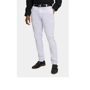 กางเกงชิโนของผู้ชายสีทึบแฟชั่น2024ใหม่กางเกงทรงสกินนี่รัดรูปของผู้ชายกางเกงชิโนลำลองสำหรับผู้ชายจาก BD - Product Image 3