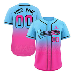 Jersey de Béisbol de Diseño Único Fabricado en Pakistán, Jersey de Béisbol Más Vendido en Color de Contraste - Product Image 5