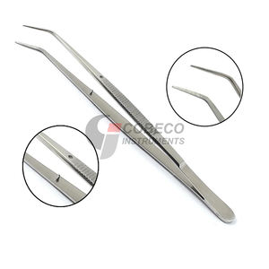 Pinzas de Precisión de Acero Inoxidable con Puntas Serradas para Uso Dental, Médico y Manipulación de Materiales - Product Image 2