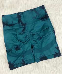 Short de yoga personnalisé pour femmes Taille élastique avec motif solide Pantalon de style sportif en nylon et élasthanne Tailles personnalisées - Product Image 6