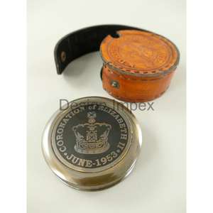 เข็มทิศทองเหลืองของที่ระลึกของที่ระลึกของโบราณเข็มทิศทองโลหะสำหรับตกแต่ง - Product Image 4