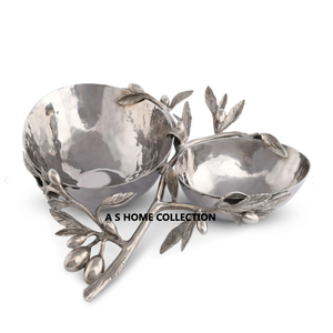 Dernier bol décoratif en bois avec forme ronde en forme d'oiseau et de feuille pour la vaisselle de fête et les décorations de mariage - Product Image 5