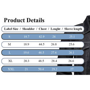 Veste en jean à l'allure de créateur pour hommes disponible en lavages personnalisés et en commandes en gros - Product Image 6