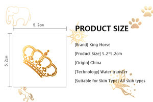 Venta al por mayor personalizado metálico tatuaje <span class=keywords><strong>temporal</strong></span> pegatina lámina de oro arte corporal impermeable Sexy Festival boda fiesta tatuaje - Product Image 6