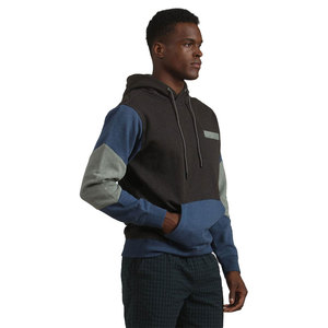 Sudadera con capucha para hombre más vendida de fábrica profesional, forro polar de algodón informal con estampado en relieve, estilo de traje de hombro caído - Product Image 3
