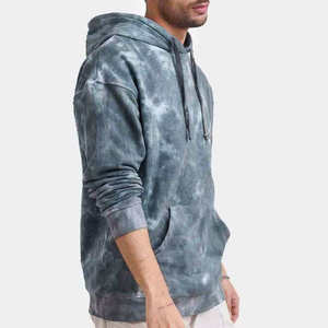 Custom Acid Wash Hoodie Basic Cotton Blended Heavyweight <b>Drop</b> Shoulder Top Quality Acid Wash Hoodie - Product Image 5