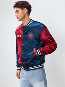 Best-seller Vestes universitaires Letterman d'hiver personnalisées Blouson de baseball à col montant à vendre - Product Image 2