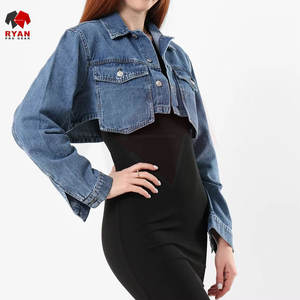 Veste en jean pour femmes très demandée, fabriquée en tissu de qualité, avec un look élégant et des détails de couture robustes - Product Image 1