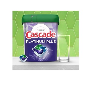 Cascade Platinum Lavavajillas Pods Fresh Scent 62 Count Per Case Limpieza profunda y brillo Precio barato a granel - Product Image 4