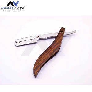 Navaja de Barbero Profesional en Oferta, Hoja de Acero Inoxidable Intercambiable, Mango de Madera Premium, Herramienta de Afeitado Duradera, Afilada y de Bajo Precio - Product Image 4