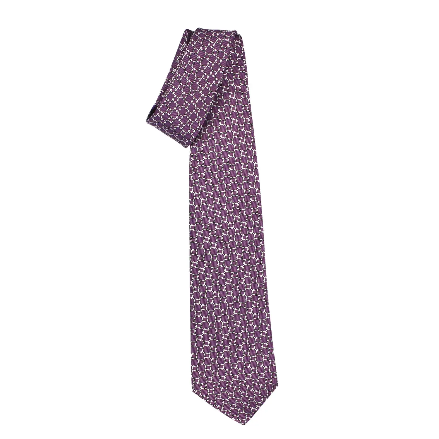 Exklusive italienische Krawatten aus 100% Seide Bologna Purple - 148 cm Länge Jacquard Weaves - Style mit Luxus-Accessoires