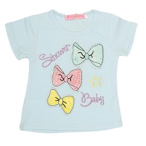 Camiseta para Niña Recién Nacida - Azul Cielo - Product Image 1
