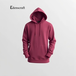 Sudadera con capucha ligera informal para hombre, bolsillo de canguro, cálida, transpirable, ecológica, antiarrugas, tela teñida lisa - Product Image 4