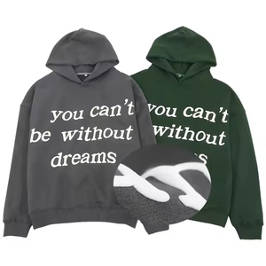 เสื้อสเวตเชิ้ตมีฮู้ดปักลายพัฟผ้าฝ้าย100% ปรับแต่งได้ - Product Image 6