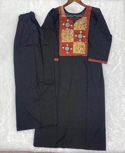 Traje de retazos de espejo informal elegante para mujer, pantalones, ropa de vacaciones de oficina, conjunto de cordón al por mayor, estampado indio étnico Kurti pakistaní - Product Image 1