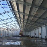 Structure en acier galvanisé à chaud pour bâtiment d'élevage avicole, conception de poulailler préfabriqué, entrepôt industriel métallique à travée libre