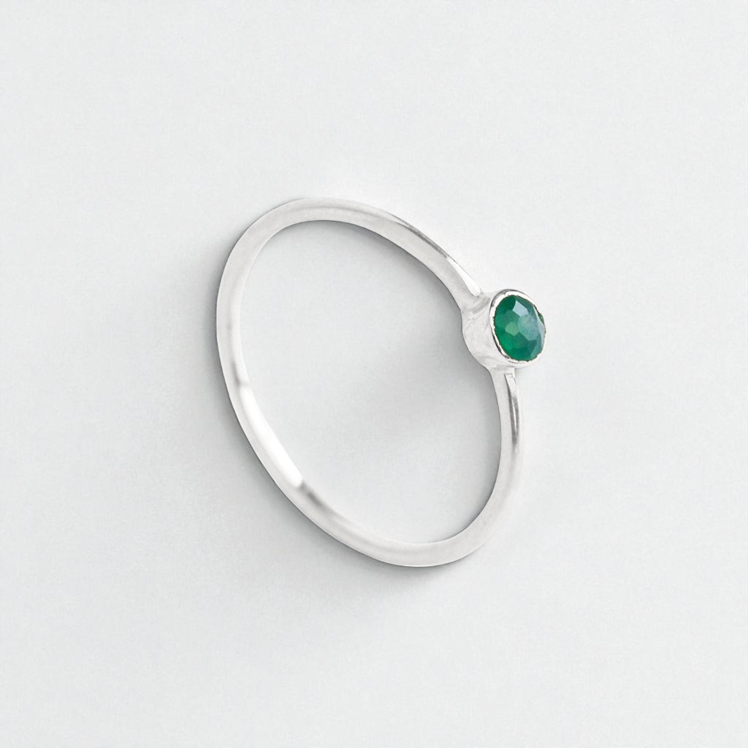Green Onyx Silver