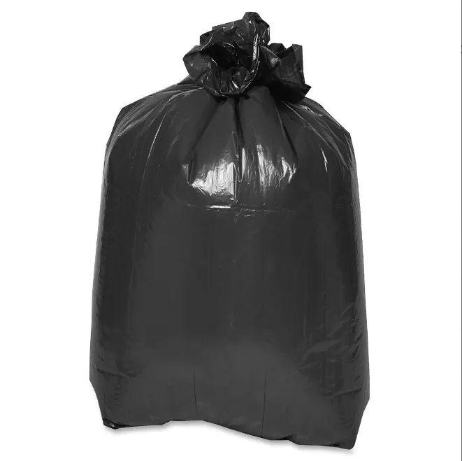 Tas sampah luar ruangan tong sampah tugas berat liner tas kontraktor kantong sampah kapasitas ekstra besar hitam 55 galon OEM