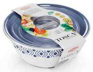 Ensemble de 3 bols Tosca - Bianco/Blu Palace - Product Image 1
