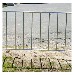 Barrières de contrôle des foules en acier thermolaqué ou galvanisé à chaud, barricades piétonnes avec pieds amovibles - Product Image 5