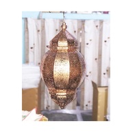 Luxueux marocain fait à la main en métal lanterne jardin de noël suspendu bougeoir pour mariage maison fête décor impression personnalisable