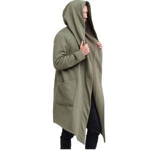 Grande Taille Épaule Drop Surdimensionné Respirant Broderie logo Tricot Haute Qualité Grand Sweat à Capuche Cardigan Mode Extérieur À Capuche - Product Image 3