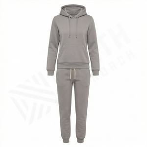 Conjunto Deportivo Informal de Manga Larga Personalizado al por Mayor para Mujer, Talla Grande, Material de Algodón y Poliéster, Conjuntos Deportivos de Primera Calidad - Product Image 1