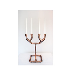 Candelabro de Metal antiguo, soporte de vela de latón Premium para decoración del hogar, el mejor, con venta - Product Image 1