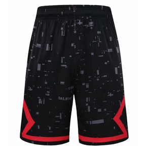 Shorts de basketball homme 2025 noirs, taille haute, à cordon de serrage, séchage rapide, respirants, écologiques, personnalisés, meilleur design, vêtements de sport - Product Image 1