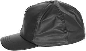 Casquettes en cuir à logo personnalisable Casquettes de baseball pour hommes pour vêtements de sport et activités de plein air Casquette en cuir à 6 panneaux - Product Image 3