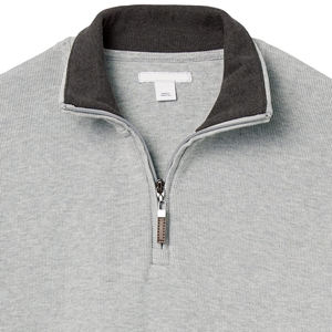 Sweat-shirts décontractés pour hommes en coton mélangé de qualité supérieure, à col montant et demi-zip, vente en gros - Product Image 6