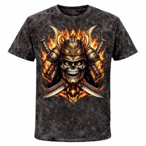 T-shirts pour hommes en coton 100% à manches courtes, coupe régulière, lavage à l'acide, brodés, écologiques, fournisseur de t-shirts en gros au Pakistan - Product Image 4