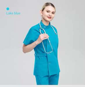 Uniformes de gommage médicaux femmes gommage infirmière uniforme haut pour hôpital OEM Service gommage infirmière - Product Image 2