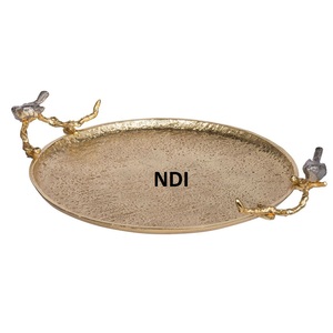 Nuevo diseño, acabado de esmalte interior, estilo único para el hogar, bandeja de servidor de desayuno, bandeja de servicio, bandeja de madera decorativa hecha a mano - Product Image 6