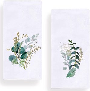 Botanical Tea Towels Dish <b>Cloth</b>, Ultra Soft Absorbent <b>Drying</b> <b>Cloth</b> Tea Towels for Kitchen, Bathroom, Bar, Hotel OEM - Product Image 1