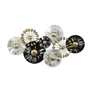 Wholesale Premium Black & <b>Gold</b> Metal Iron Wall Decor Home Accessory Wall Decor Modern Art <b>Sculpture</b> For Living Room Decoration - Product Image 4